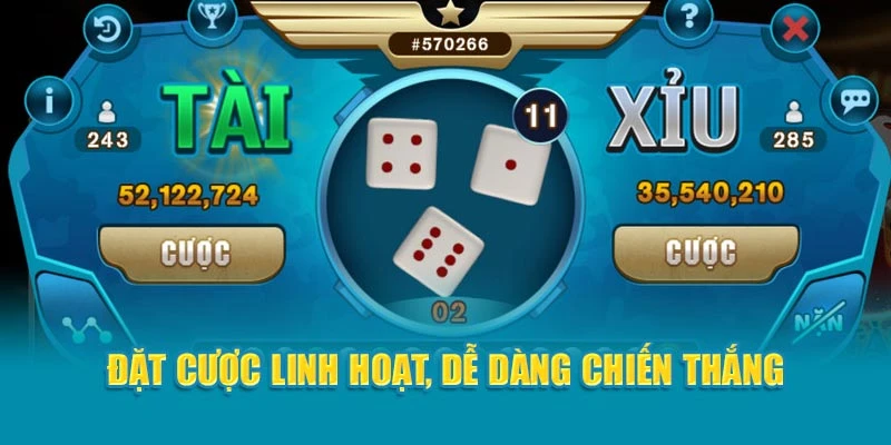 Đặt cược linh hoạt, dễ dàng chiến thắng